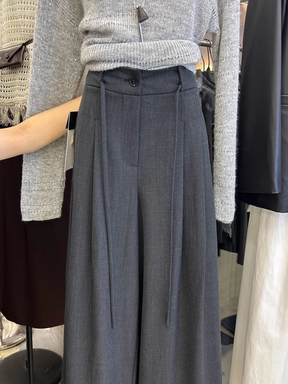 Korean Style High Waist Wide Leg Casual Pants Men Women Spring Autumn Loose Fitting Slimming Trousers Fashionable Simple Vers...