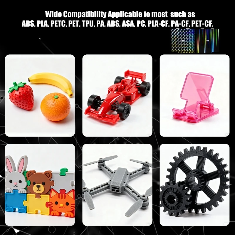 Tall Temperature Resistant Print Face For PETG ABS TPU Thread Printing 896C