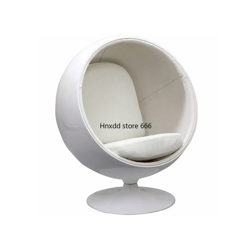 Semicircle FRP Lazy Massage Armchair Egg Shell Ball Seat Single Bubble Sofa Transparent Glider Furniture