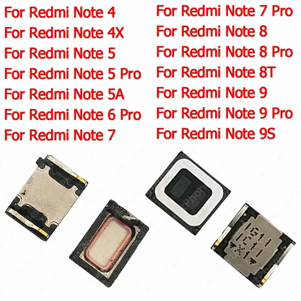 Earpiece For Xiaomi Redmi Note 6 7 8 8T 9 Pro 9S 4 4X 5 5A Earphone Repair New Replacement Top Ear Speaker Spare Parts
