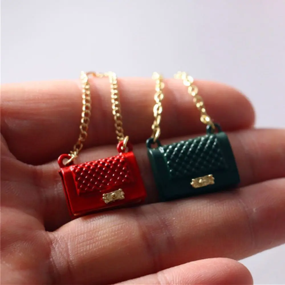 Doll House Mini Metal Miniature Model Chain Bag Accessories Fashion Decoration Miniature Model