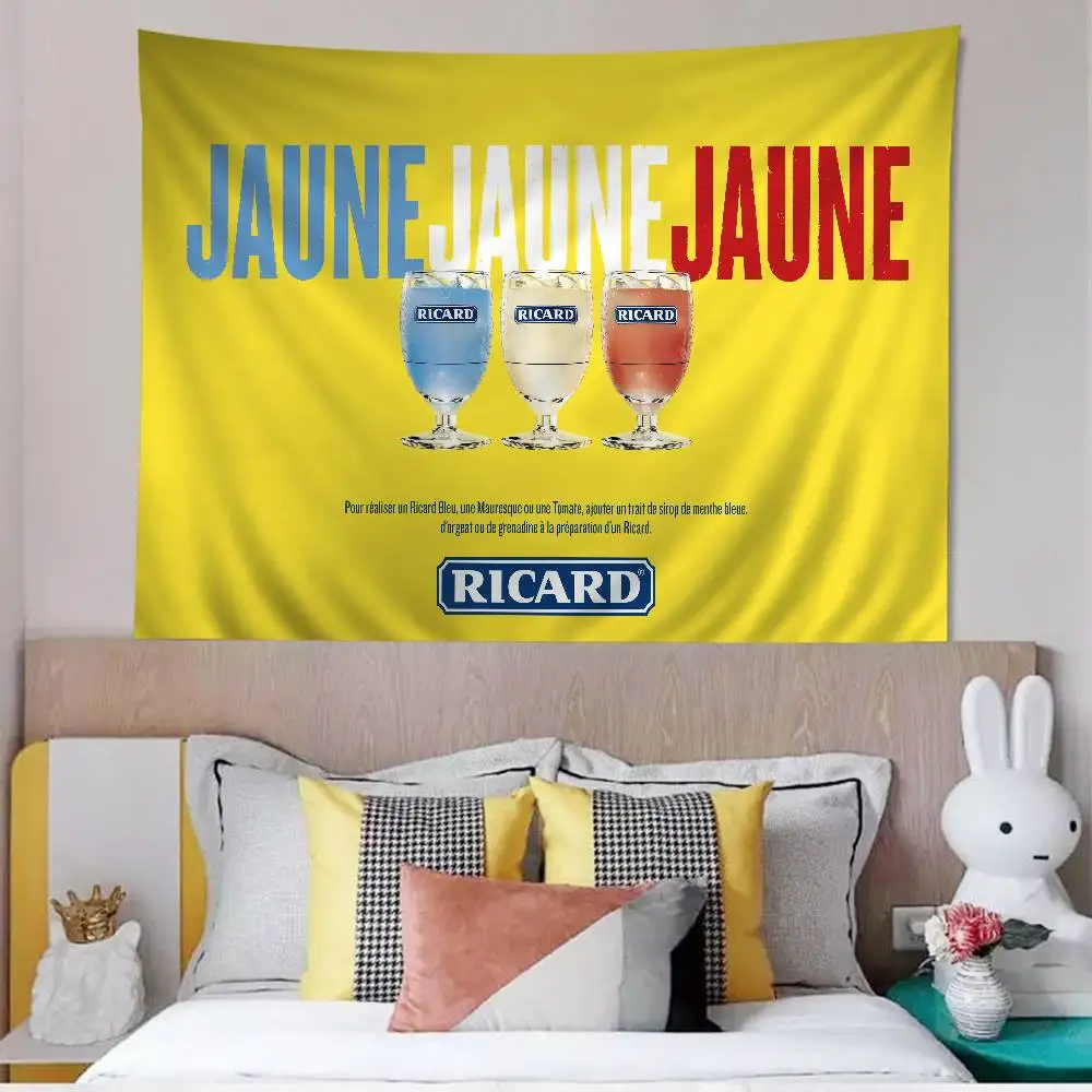 R-RicardS LOGO Cartoon Tapestry Art Science Fiction Room Home Decor Wall Hanging Home Decor