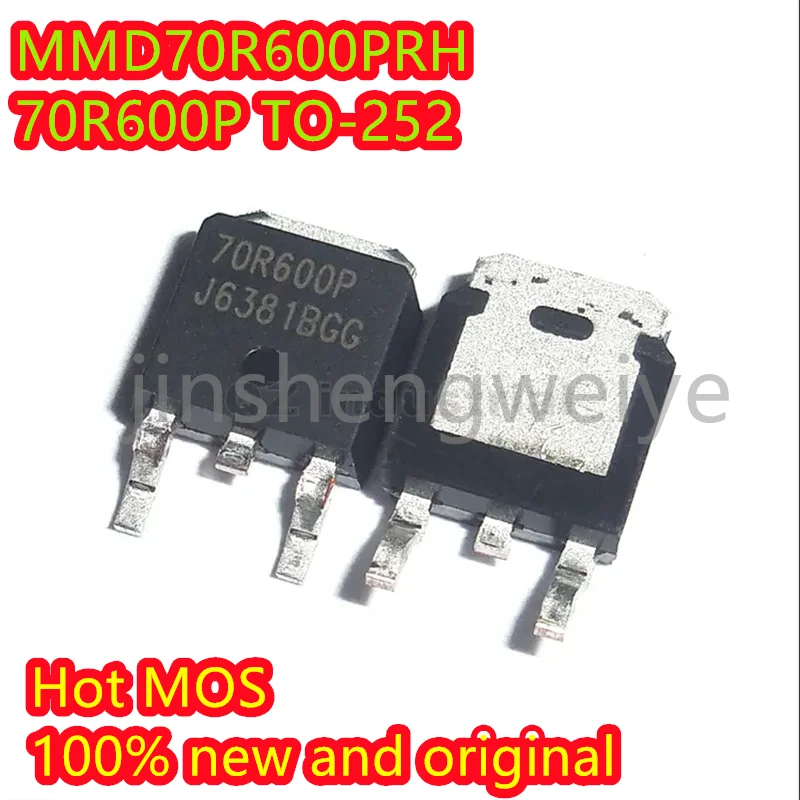 

Hot MOS 2023+ MMD70R600PRH MMD70R600 70R600P 100% Original Brand New SMT TO-252 High Current 5~20PCS Free Shipping