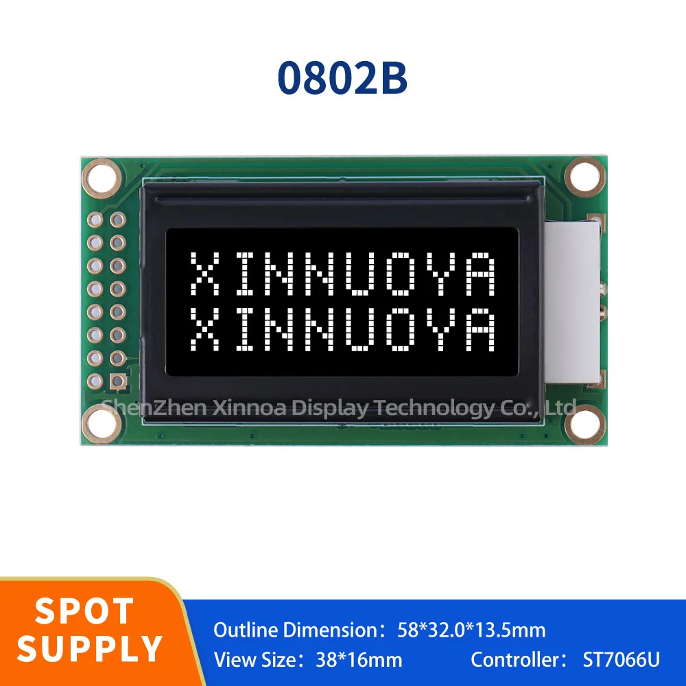 Spot 0802B 16Pin Lcd Screen Btn Black Film Original St7066U Chip Lcm Display Module