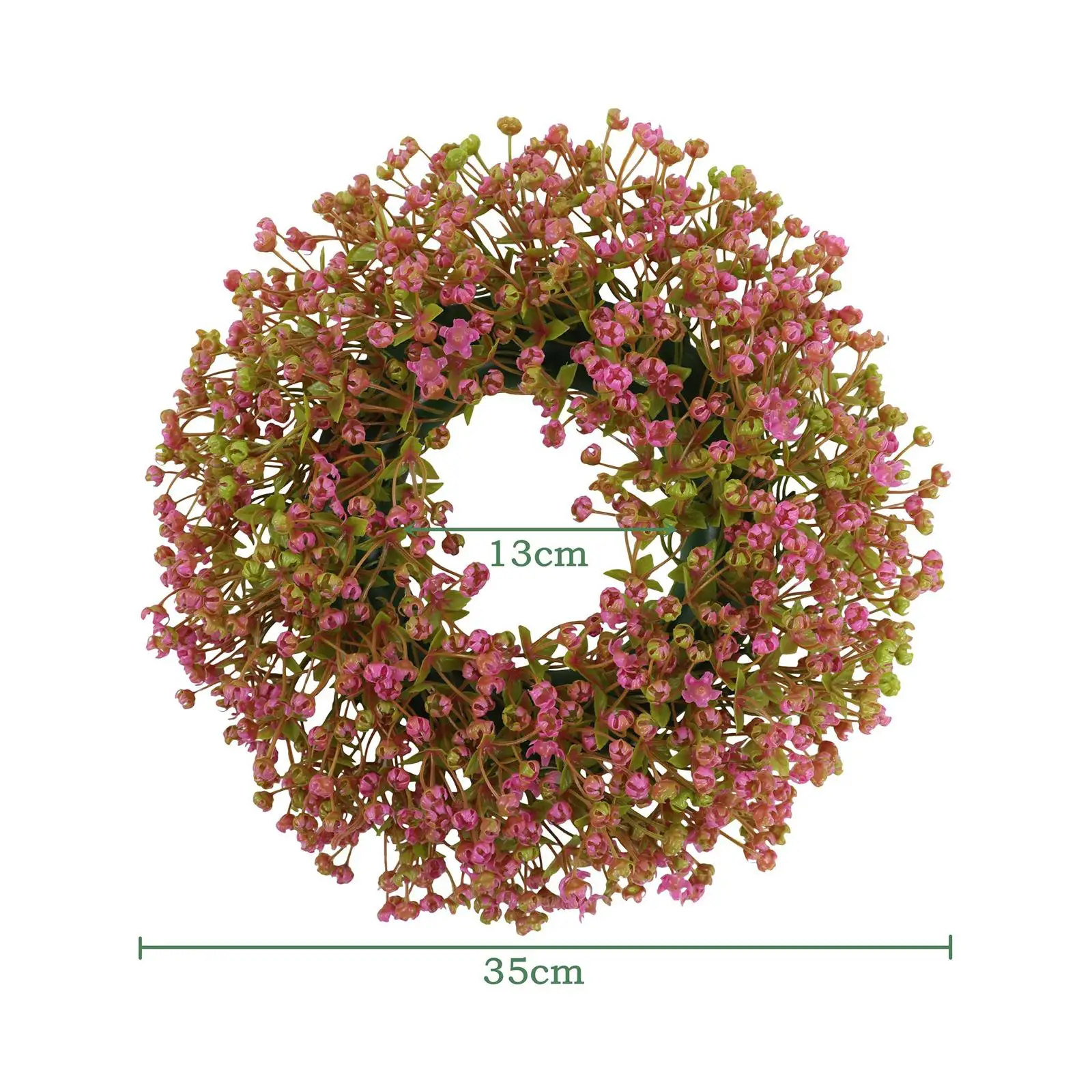 إكليل معلق للباب الأمامي، إكليل صيفي، إكليل زهور صناعية للنافذة، المزرعة، ديكور غرفة المعيشة