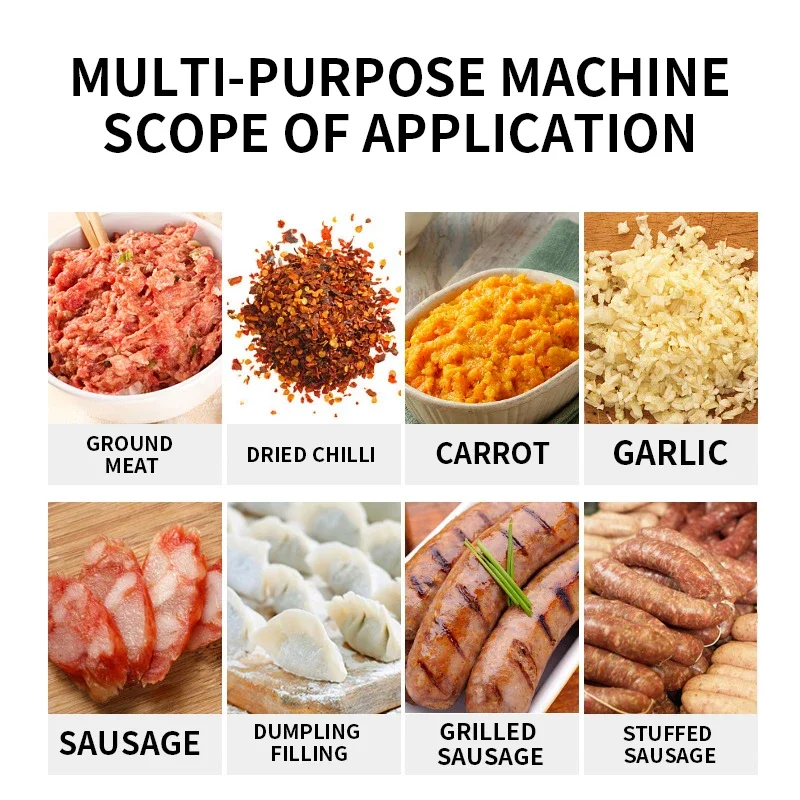 Электрическая мясорубка 22-A из нержавеющей стали, 1100 Вт, 250 кг/ч