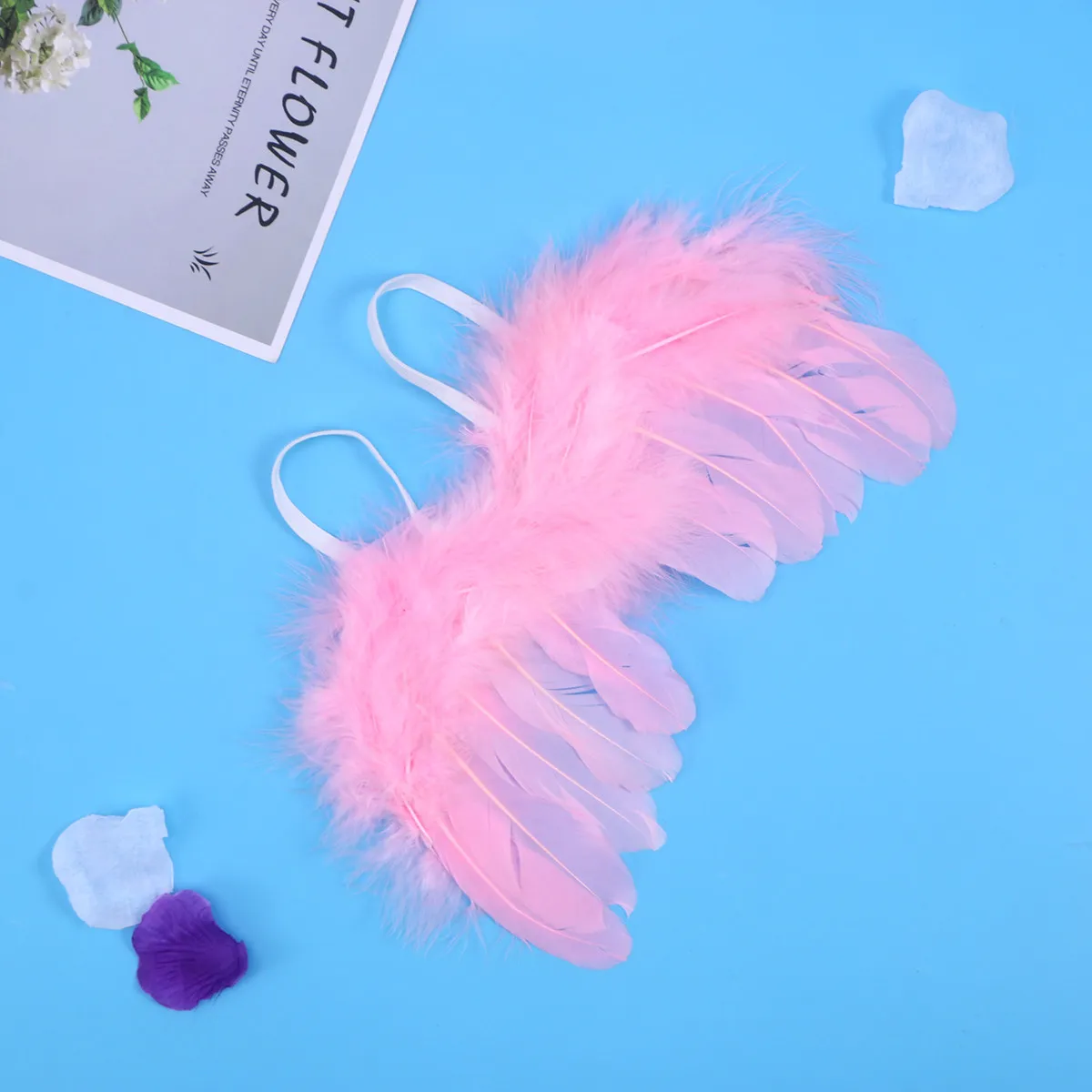 

Фотоаксессуар «Крылья ангела» светло-розового цвета, модная детская одежда для фотосессий, идеально подходит для новорожденных, для дня рождения малыша