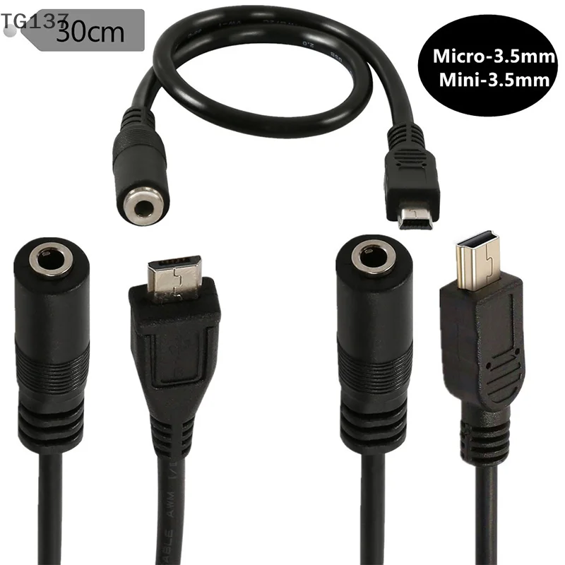 Micro USB To 3.5mm Jack Headphone Earphone Cable Adapter Socket Audio Cable For Active Clip Microphone Conversion Adapter