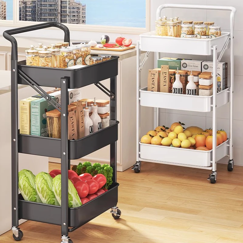 

Storage Rack Dormitory Floor To Ceiling Multi Story Trolley Table Side Books Mobile Bathroom Storage And Storage Salon Furniture