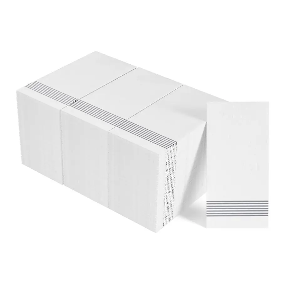 

300 упаковок одноразовых гостевых полотенец, одноразовые полотенца для рук для ванной комнаты, бумажные салфетки для ужина для кухни, мягкие салфетки для вечеринок