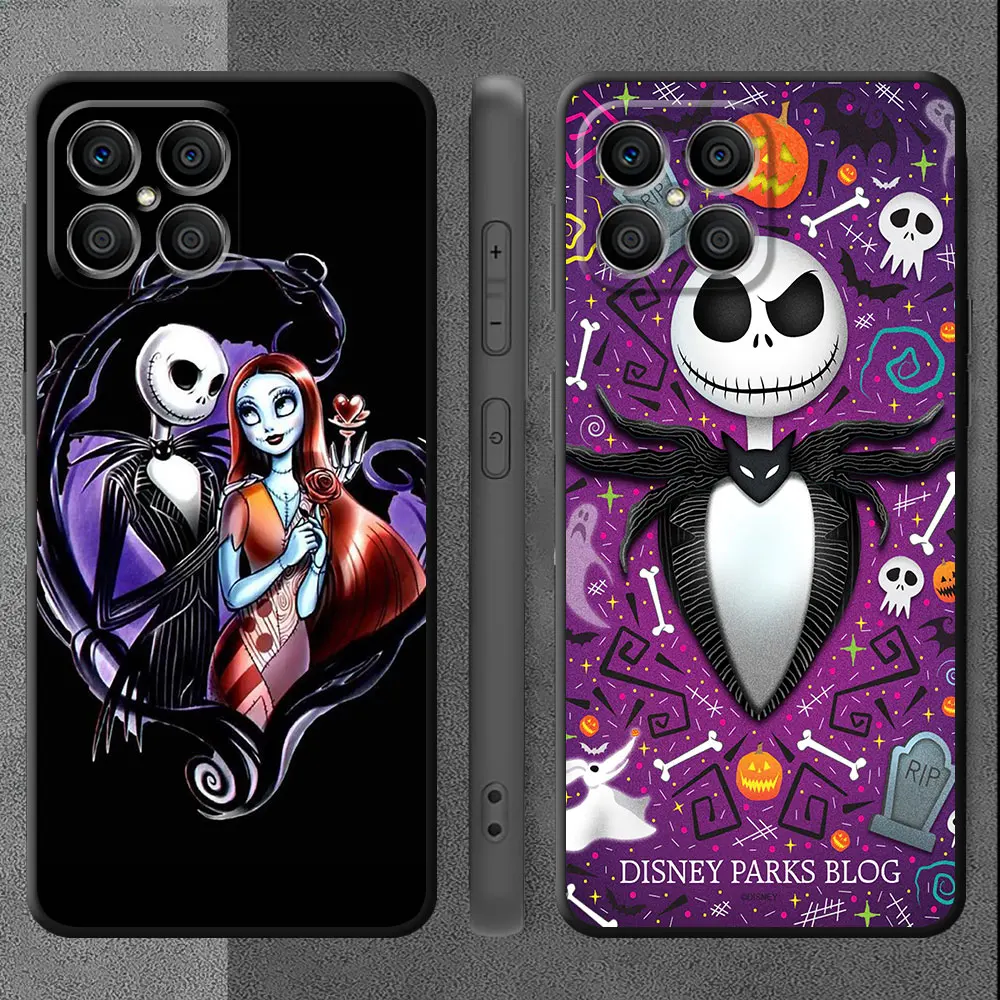 Case For Huawei Honor X8 8X X9a X7 X6a X6 90 Pro 70 P50 P20 Lite P40 P30 X8a P60 Phone Cover Jack Nightmare Before Christmas