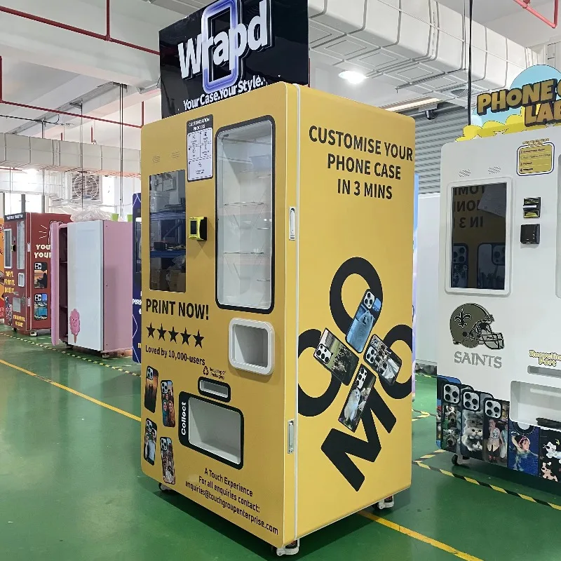 2025 التلقائي بالكامل شاشة رقمية تعمل باللمس قضية الهاتف المحمول آلة بيع جديدة الذكية AI الطباعة لتقوم بها بنفسك تحرير الصور في الهواء الطلق SDK #3