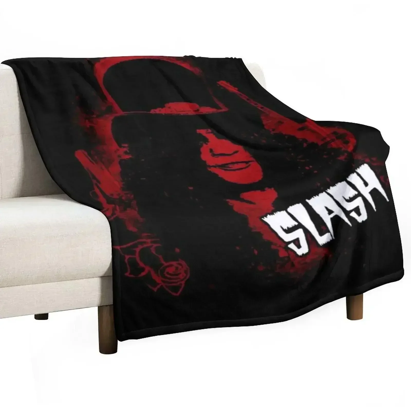 slash guns n roses Throw Blanket for winter Travel Picnic bed plaid Blankets