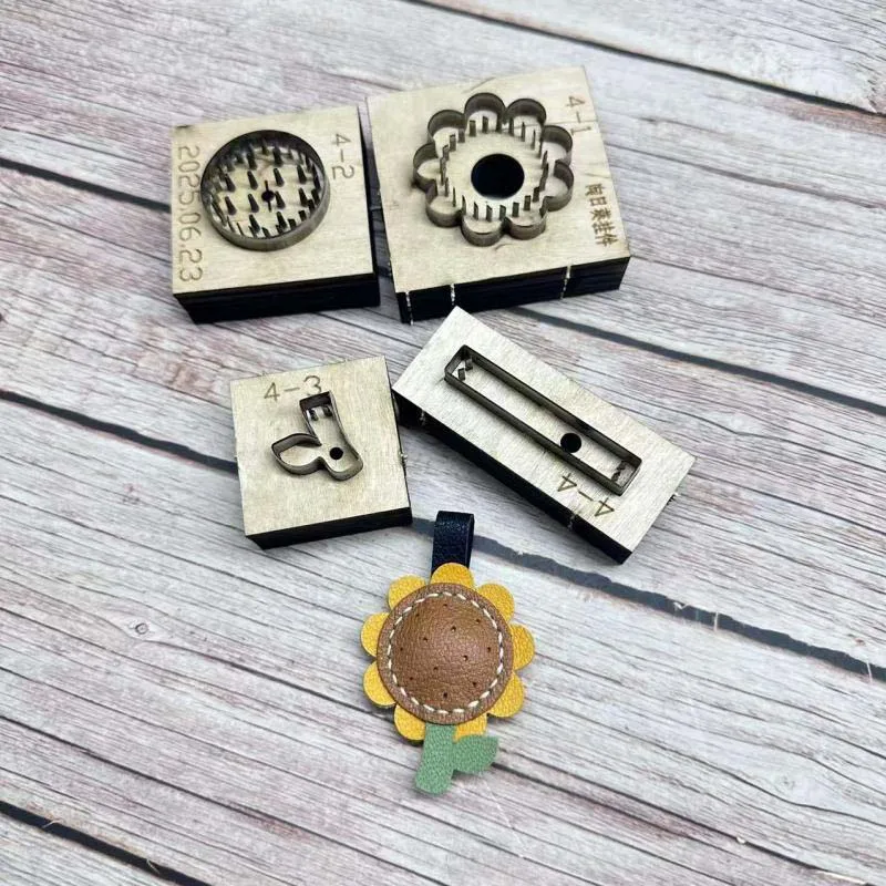 

Формы для ножей с подвеской в виде подсолнуха, формы для ножей с подвеской в виде сумки с подсолнухом, кожаные формы для ножей ручной работы своими руками