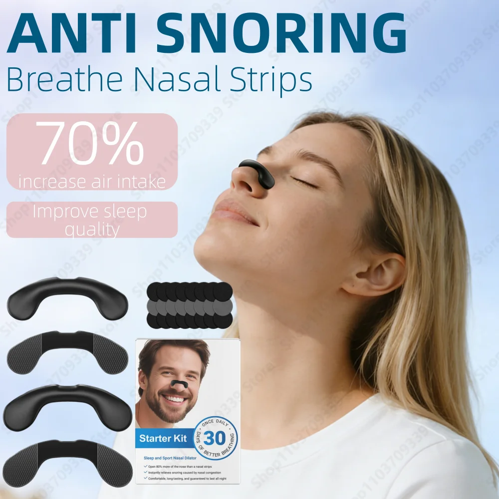 Nasal Dilator Sleep Nasal Breathing Dilators Starter Kit Nose Breathe Strips Anti Snore Nasal Strips Reduce Snoring Increase Air