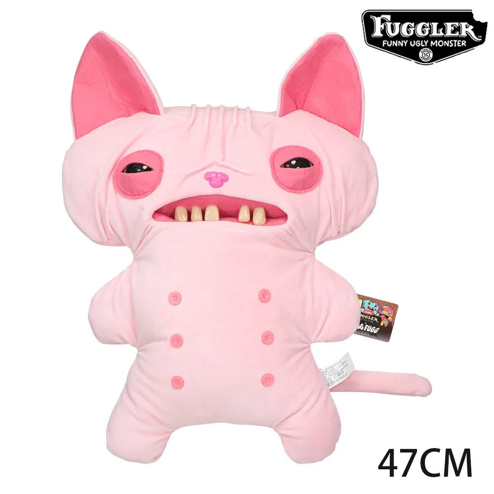 Original Fuggler Funny Ugly Teeth Monsters Plush Stuffed Toys Bigg Fugg Wrinkle McStinkles Soft Cute Festival Gifts Dolls 47CM