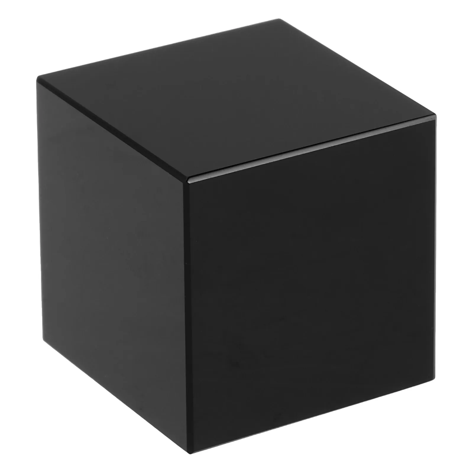 Natural Obsidian Stone Craft Decorations Small Carved Home Office Stones Elegant Crystal Cube Unique Present For Room Yoga Party