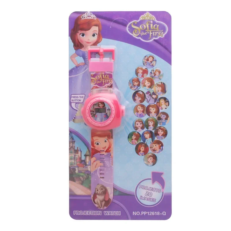 Disney Cars Story 20 Pictures Children Cartoon Projection Electronic Watch Lightning Mcqueen Action Figure birthday Gift for Kid