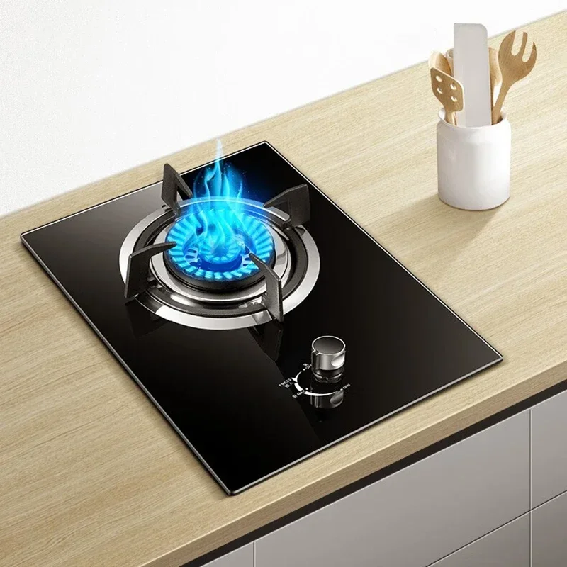 حار بيع السعر المنخفض طباخ الغاز غاز البترول المسال الذكية مواقد الغاز المحمولة الزجاج العلوي بطارية موقد غاز موقد واحد للمطبخ