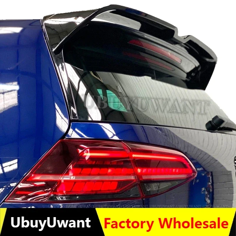 Car Spoilers for Volkswagen GOLF 7 MK7 2014 - 2018 High Quality ABS Plastic Rear Trunk Spoiler Wing Lip for VW MK7 gti Roof Wing