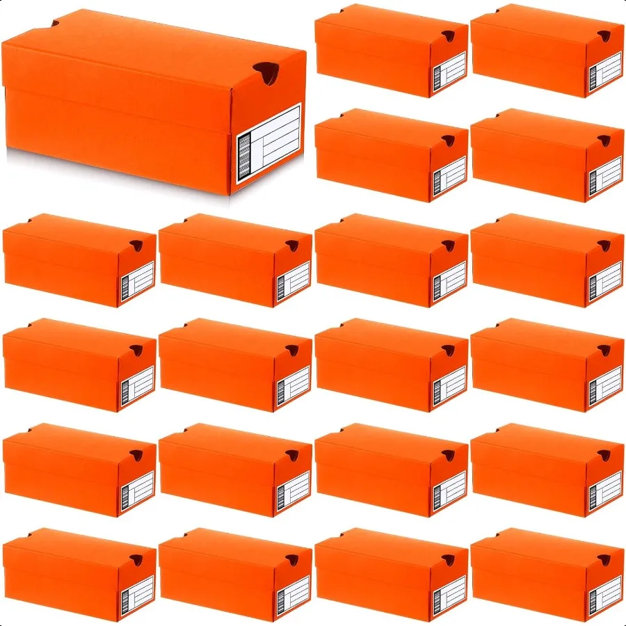 

20 Sets Mini Shoe Gifts Boxes 4 x 2.3 x2 inch Orange