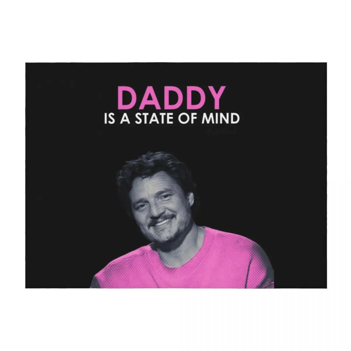 

Pedro Pascal Daddy Throw Blanket For Sofa Thin Luxury Retros Weighted Blankets