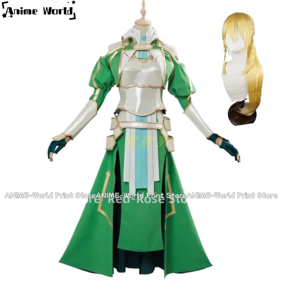 

《Custom Size》Kirigaya Suguha Leafa Cosplay Costume For Halloween Christmas Festival Full set Party Comic Con Anime Game