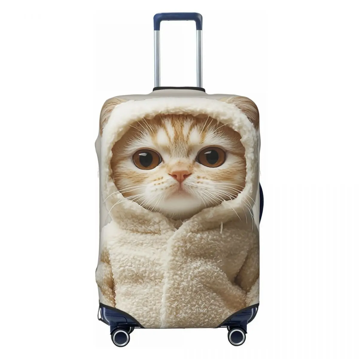 

Модный защитный чехол для чемодана с милым кошачьим принтом, подходит для чемоданов 18-32 дюймов