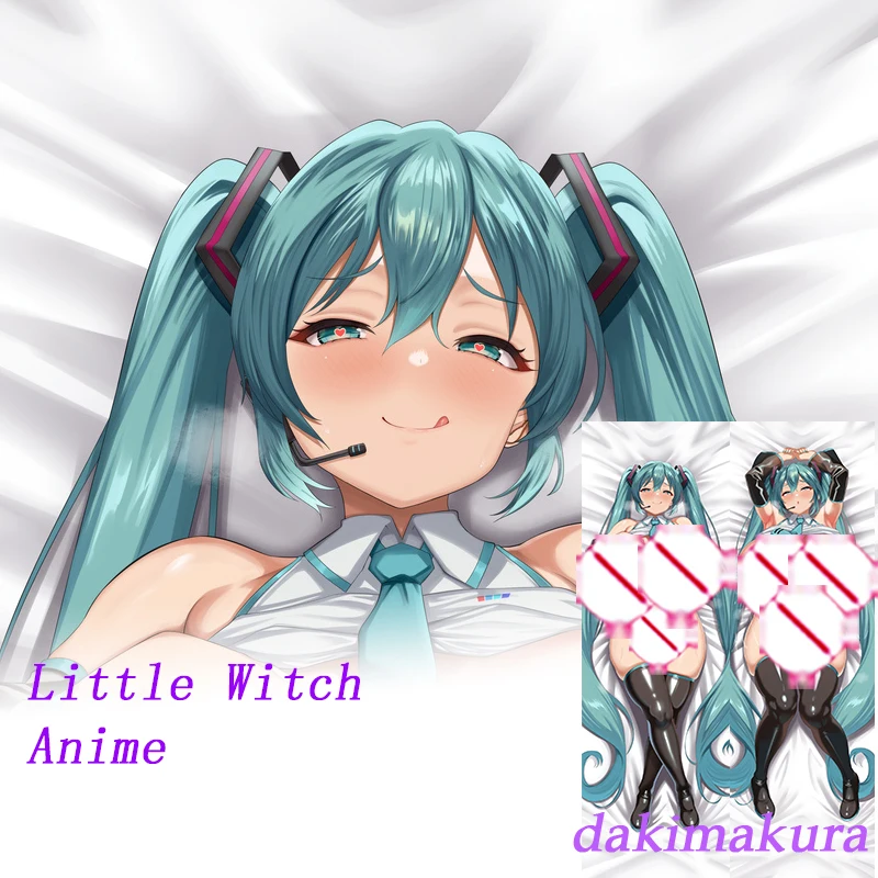 Dakimakura Anime Miku Girl غطاء وسادة للجسم مطبوع على الوجهين بالحجم الطبيعي