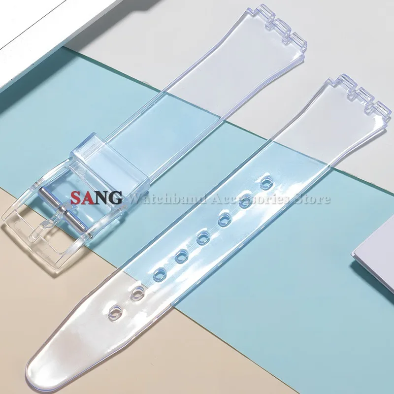 Colorful Watchband for Swatch Soft Silicone Bracelet 16mm 17mm 19mm 20mm Watch Straps Replacement Watches Accessories with Tools