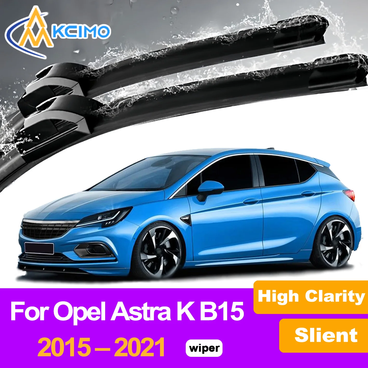 

2Pcs Front Windshield Wiper Blades For Opel Astra K B15 2015–2021 Vauxhall Astra Windscreen Window Car Accessories