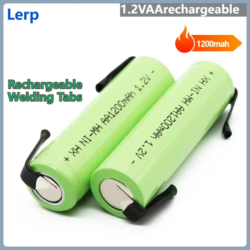 

2025 new 100% original 1.2V AA battery, rechargeable battery, 1200mAh, nickel hydrogen battery, with soldering pin