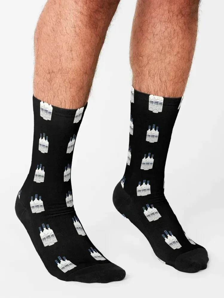 Grey Goose Vodka Bottles | Funny Print Socks Lots Stockings set Wholesale Men's Socks Women's