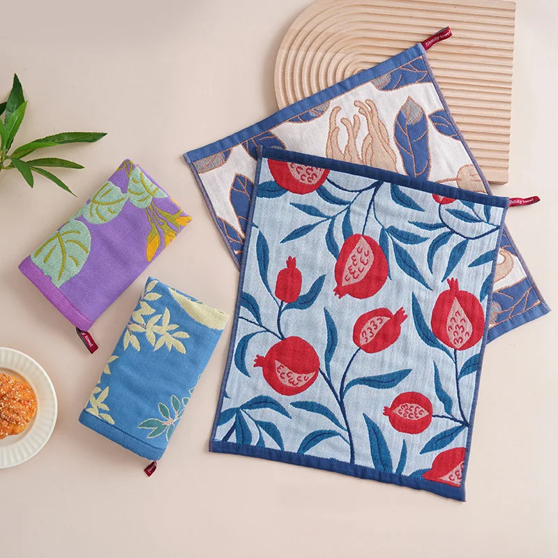 Neue Haushalts-Küchentücher Restaurant-Badezimmer-Handtücher Reine Baumwolle Quadratische Saugfähige Handtücher Praktisches Reinigungstuch