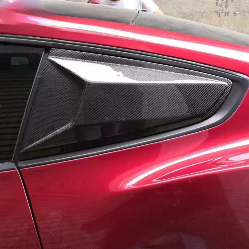 

Suitable for Ford Mustang Modified Carbon Fiber Robot Style Louver Rear Triangle Window