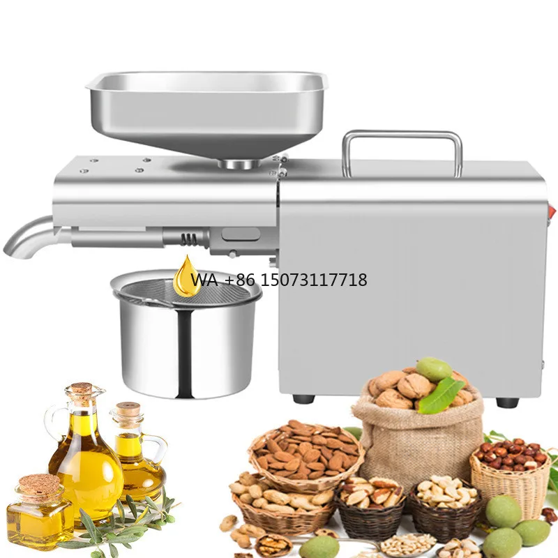 

Home Use Mini Oil Press Machine/ Sunflower Seed Sesame Walnut Groundnut Oil Extractor Oil Presser for Sale