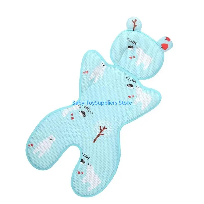 

R1WF Baby Cooling Pad Baby Car Cooling Pad Universal Cooling Pillow Lovely Pattern Pushchair Pillow Lovely for Various Uses