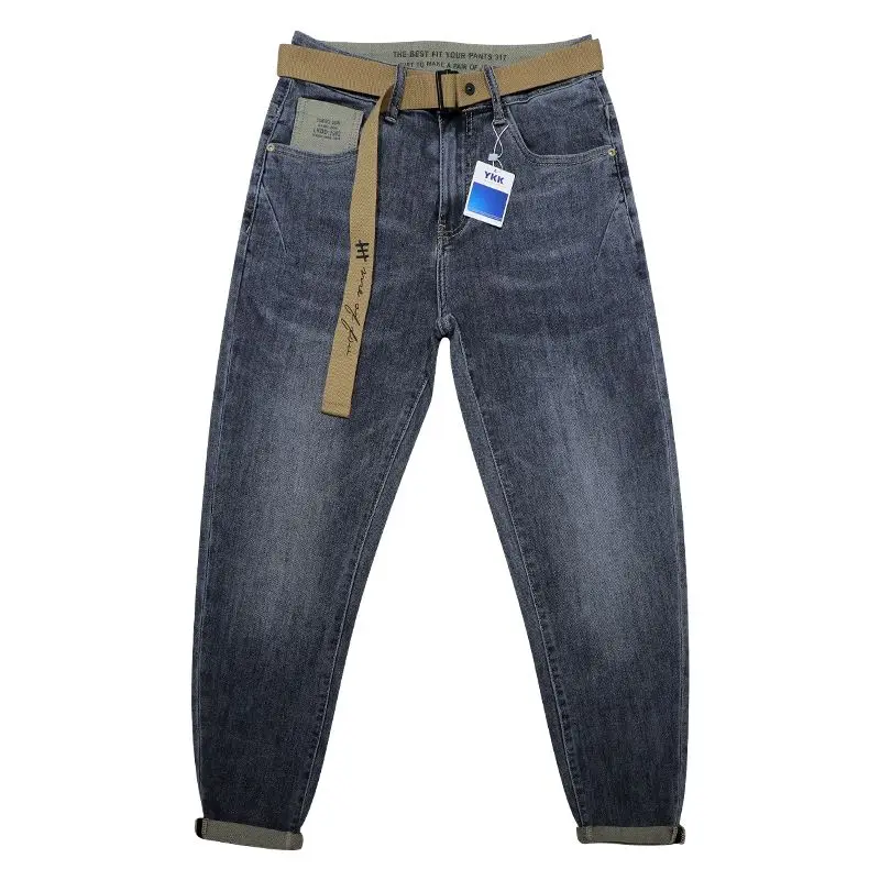 

Spring and Autumn Man Luxury Clothing Men's 2026 Trendy Brand Elastic Embroidery Versatile Slim-fit Small Feet Harlan Pants