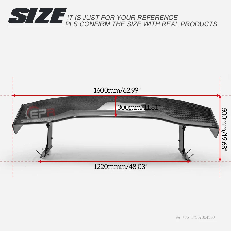 

Hot for Honda Civic hatchback FK8 FK7 carbon fiber modification parts Vortex spoiler GT rear wing