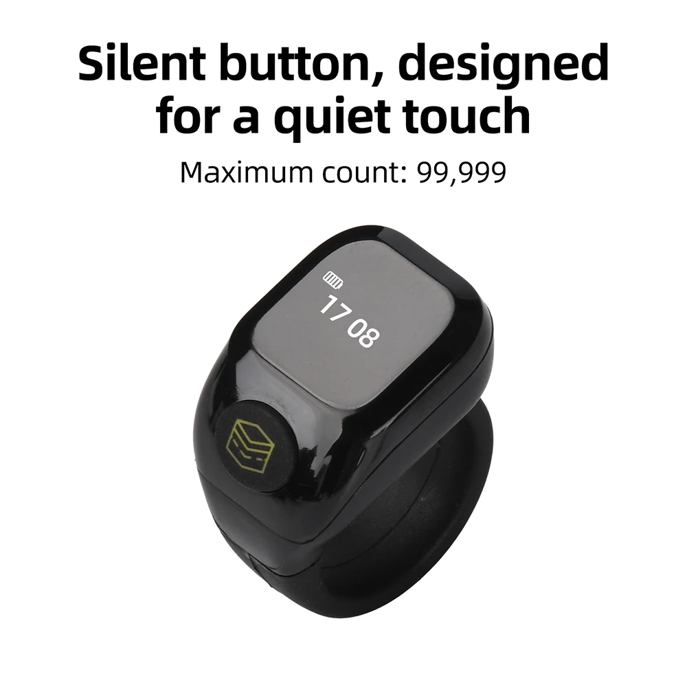 3 In 1 Smart APP Ring Counter OLED Display Ring Holder Counter Bluetooth Alarm Vibration Reminder Multifunctional Counters