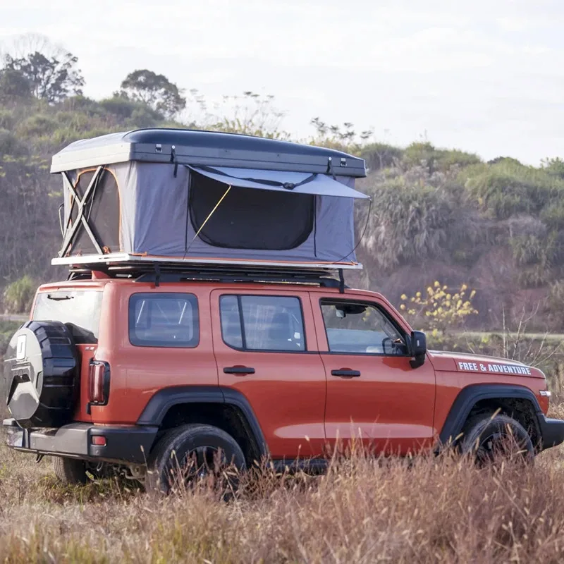 JWL-013 في الهواء الطلق X شكل المفصلي سقف أعلى قشرة صلبة مقاوم للماء على السطح خيمة سيارة التخييم #3