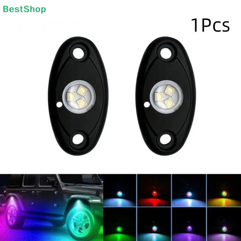 LED RGB Car Rock Light Atmosphere Underbody Lamp For Offroad Truck ATV UTV Modified Decorative Lighting