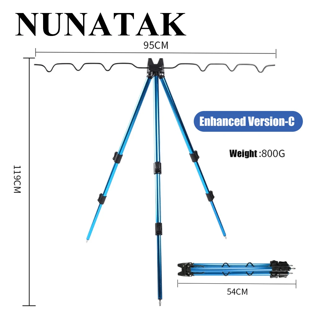 2024 NEW NUNATAK Fishing Rod Holder Foldable Frame Aluminum Alloy Material Rod Support Frame Sea Fishing Bracket Fishing Tackle