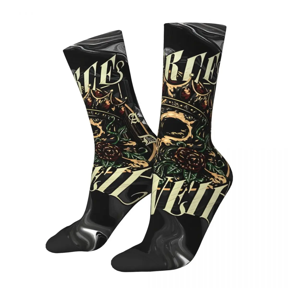 Calcetines de compresión para hombre y mujer, calcetín Unisex con estampado Vintage, Harajuku, sin costuras, novedad