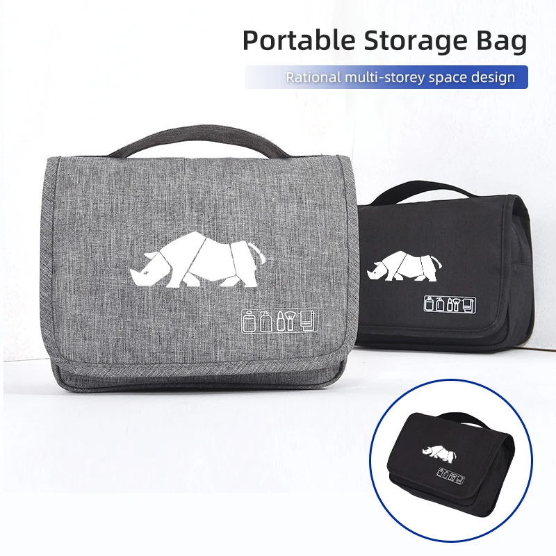 

Car LOGO Portable Toiletry Washbag Waterproof Travel Women Cosmetic Storage Bag For Suzuki Jimny Alto Swift Grand Vitara Ignis D