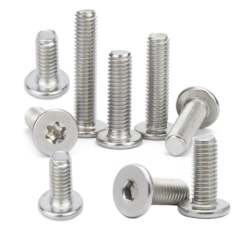 10-50pc 304 Stainless Steel Inner Hex Screws Flat Bevel Hexagon Socket Machine Screw Bolt Fastening Nail M2 M2.5 M3 M4-M6