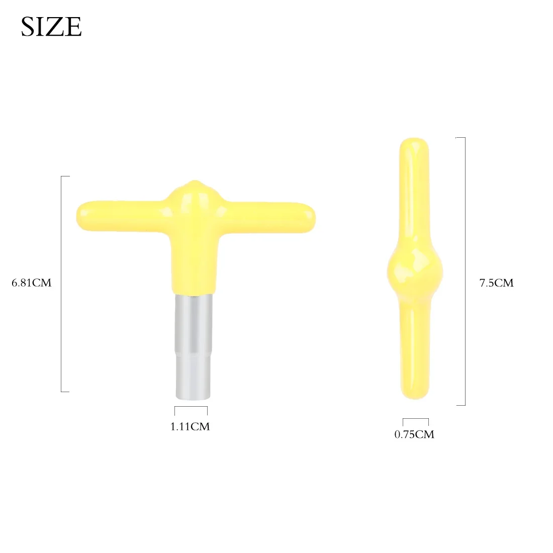 طبل ضبط مفتاح التعديل T-وجع سبائك الزنك مع سيليكون واقية كم قرع أجزاء ملحقات الآلات الموسيقية