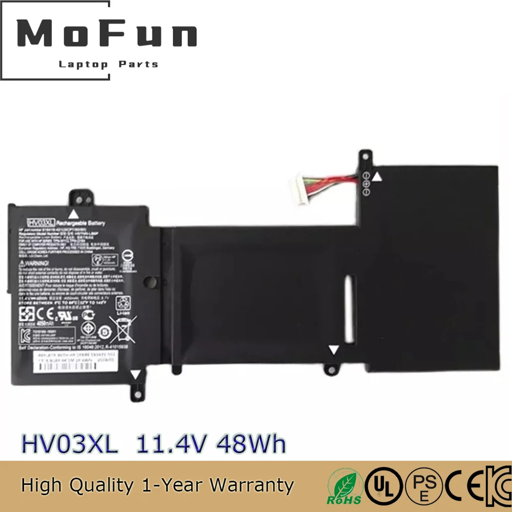 

Оригинальный аккумулятор для ноутбука HV03XL, 11,4 В, 48 Втч для HP X360 310 G2 K12 HSTNN-LB7B 818418-421 TPN-W112