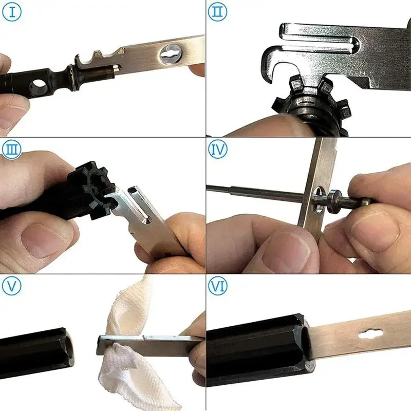 Tactical Real Avid Gun Cleaning Kit BCG Carbon Scraper Removal Tool M16 Rifle .223 5.56 AVAR15S for AR15 AR-15 M4 view 3