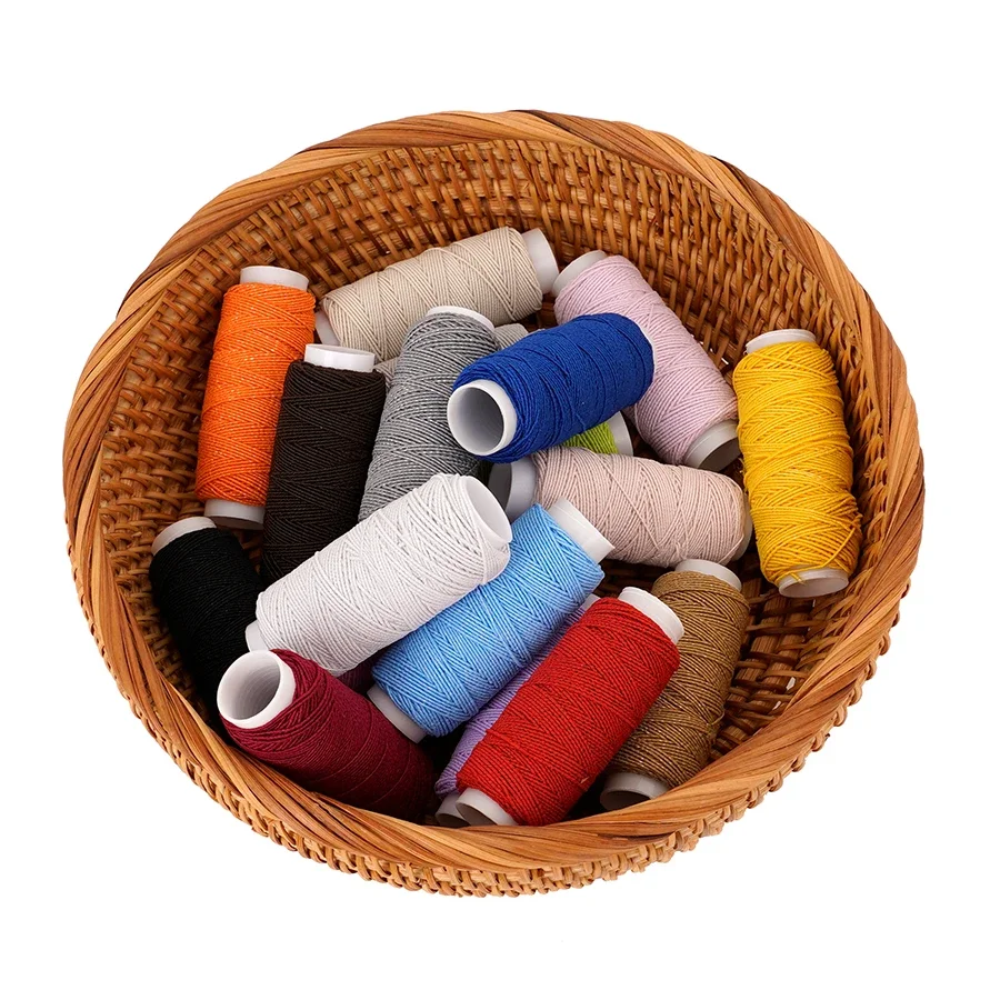 

18-цветная ультратонкая эластичная нить 0,6 мм, высокоэластичная 20 м, шпульная нить для швейной машины для одежды «сделай сам», веревка для оверлока, одежда